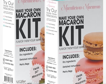 DIY Make Your Own French Macaron Kit, certified Kosher Pareve - Chose your flavor! Gluten Free Kosher for Passover