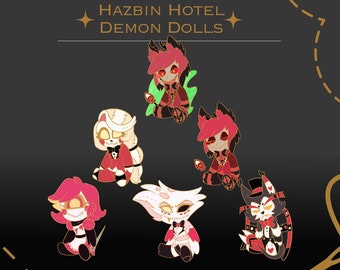 PREORDER Hazbin Hotel Demon Doll Enamel Pin REMAKE EDITION