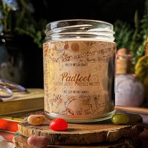 Marauders - Sirius Black - Padfoot - Fandom Inspired Candle - Whiskey and Leather Jackets