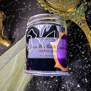 Paimon "Cease That B*tch Crying" Helluva Boss Inspired Soy Candle