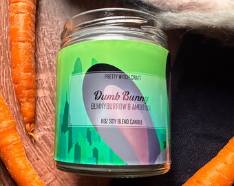 Dumb Bunny - Judy - Zootopia Inspired Soy Candle - Bunnyburrow Carrots Scented