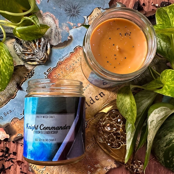 Cullen - Knight Commander - Dragon Age Inquisition- Fandom Inspired Candle - Bergamot, Oakmoss, Musk