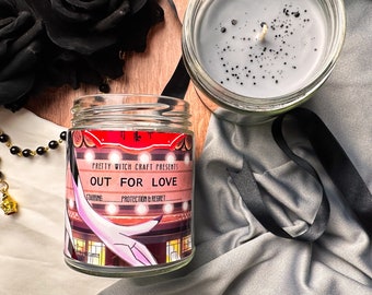 Carmilla Carmine Hazbin Hotel Inspired Soy Candle