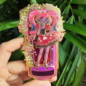 Velvette Hazbin Hotel Hard Enamel Pin on Pin Fantasy Stained Glass