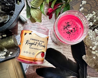 Knight Moralis - Easthies - WHA Inspired Soy Candle - Rose, Incense, and Myrrh Scented