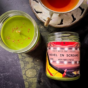 Zestial Hazbin Hotel &quot;Revel in Screams&quot; Inspired Soy Candle