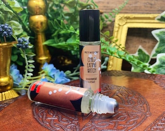 Child Eating Witch - Halloween Hansel and Gretel Grimm's Fairy Tale Inspired Perfume Oil Roller Ball