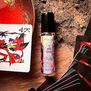 Perfume en bola de rodillo Alastor Hazbin Hotel "Radio Demon"