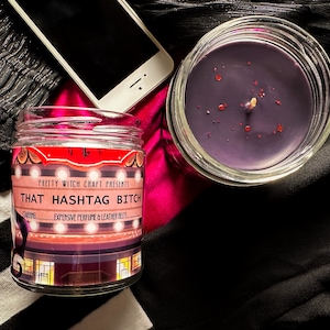 Velvette Hazbin Hotel "That Hashtag B" Inspired Soy Candle
