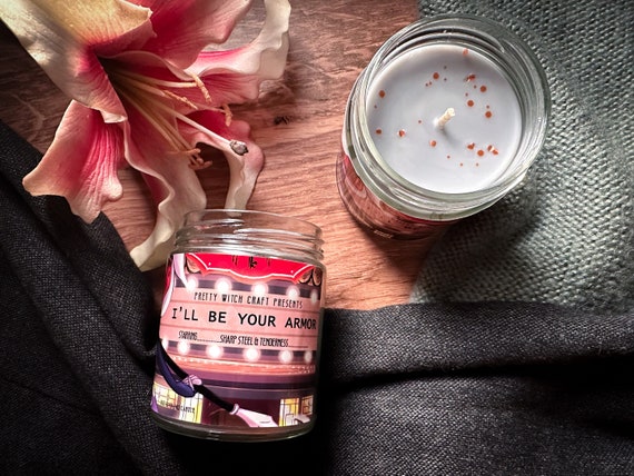 Vaggie Hazbin Hotel "I'll Be Your Armor" Inspired Soy Candle