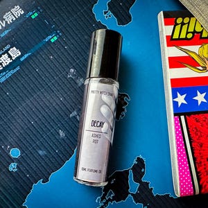 Decay Villain Hero Anime Inspired Perfume Oil - Dust, Decay, and Rot Scented