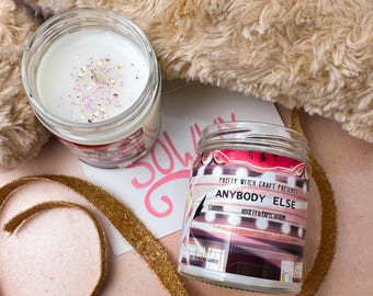 Abel Hazbin Hotel "Anybody Else" Inspired Soy Candle - Taffy and Tea Scented