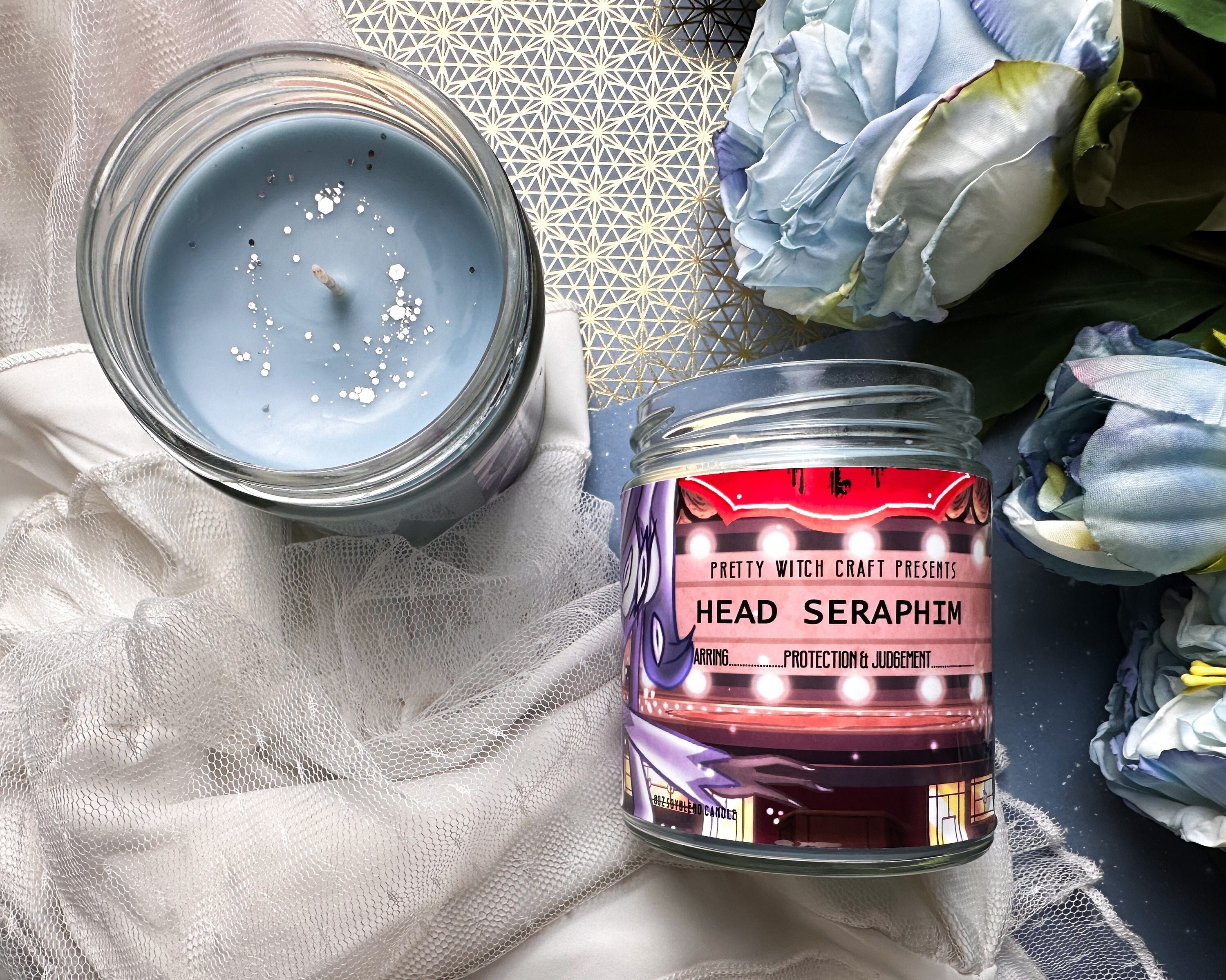 Sera Hazbin Hotel "Head Seraphim" Inspired Soy Candle