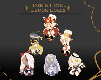 PREORDER Hazbin Hotel Demon Doll Enamel Pin ANGEL EDITION