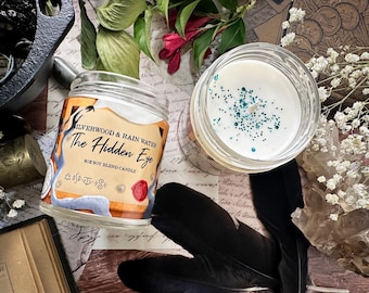 The Hidden Eye - Qifrey - WHA Inspired Soy Candle - Rainy Fields and Woods Scented