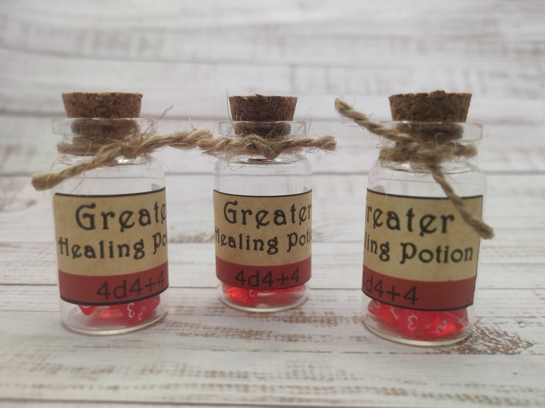 Greater Healing Potion for Dungeons and Dragons Dnd Small Etsy