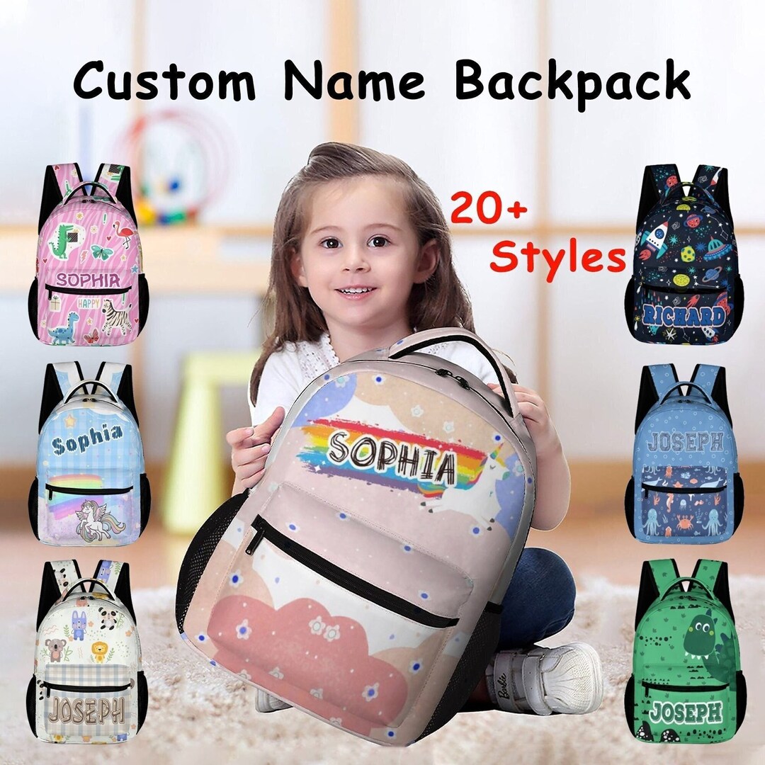 Custom Name Backpack, Personalized Backpack,custom School Bags,school