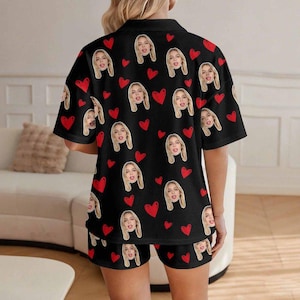 Custom Face Pajama Set, Personalized Photo Pajamas, Christmas Gift 画像 17