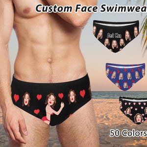 Custom Face Speedo,Personalized Photo Mens Swim Briefs,Custom Speedo with Face,Custom Photo Swim Briefs,Bachelor/Wedding Party Gift for Him