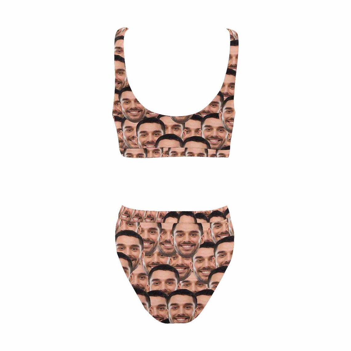 Custom Husband Seamless Face Swimwear Sport Top & Highwaisted Etsy