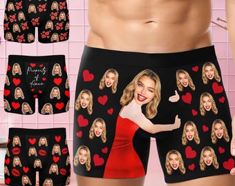 Benutzerdefinierte Gesicht Boxer, personalisierte Foto Unterwäsche, Geschenk für Mann / Freund