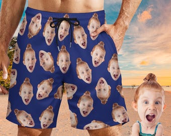 Costumi da bagno personalizzati con foto, costumi da bagno personalizzati, regali per feste