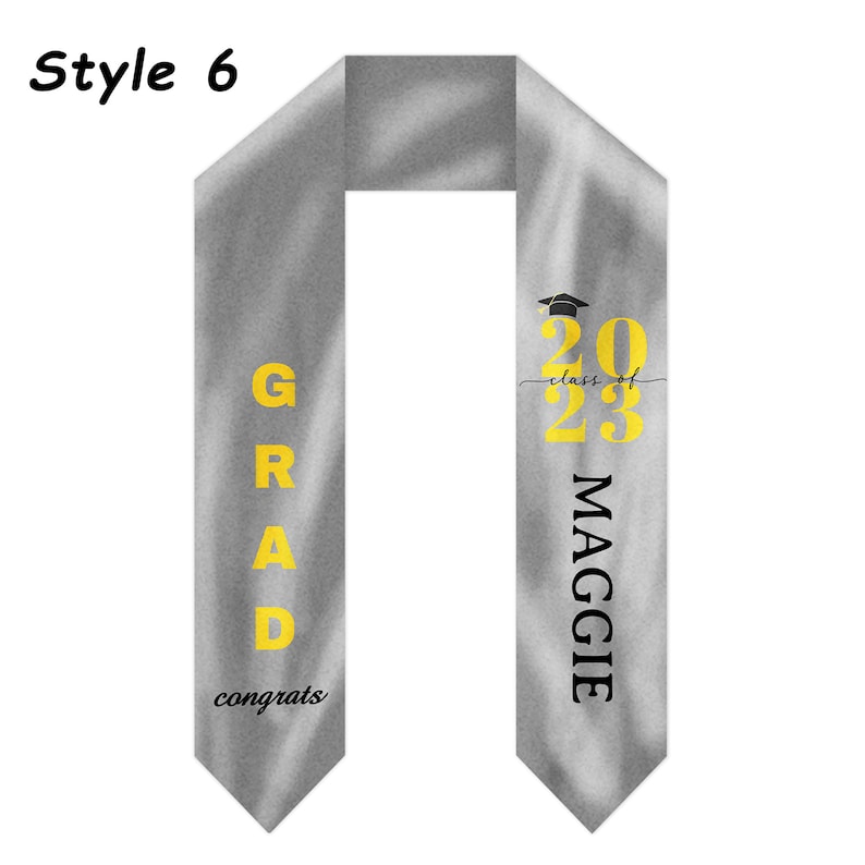Custom Graduation Stoles/sashes Personalized Graduation Stole Etsy