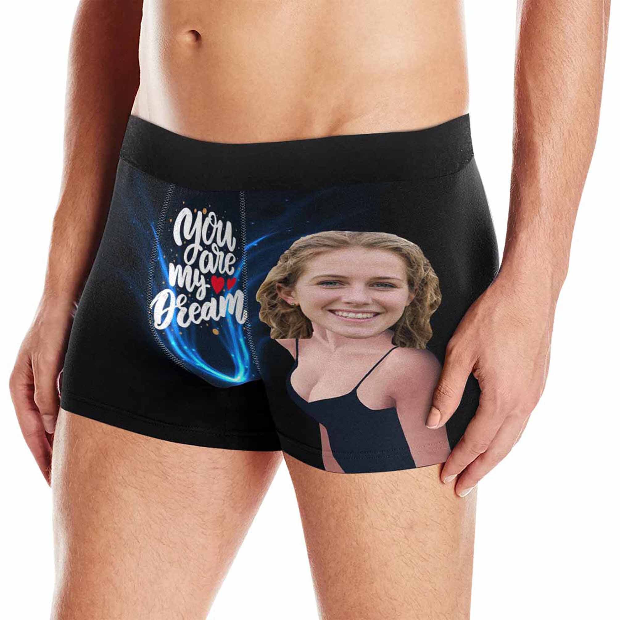 Custom Men's Boxer Briefs Girlfriend Face on You are My Etsy