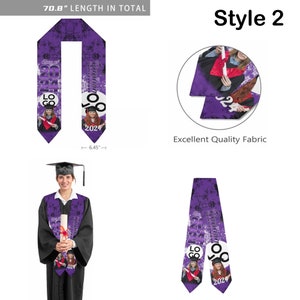 Aokizkdzsw Custom Stole Graduation Personalized 2024,Graduation Sash Class Of 2024,Graduation Gifts For Valedictorian Salutatorian And Pastor