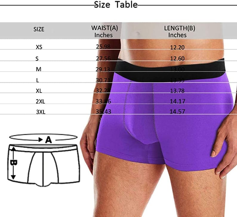 Custom Men/'s Funny Face on Zipper Underwear Pouch Breathable Boxer Briefs Shorts with Photo Personalized Gifts for him