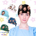 Custom Face Scrub Cap, Personalized Nurse Surgical Cap