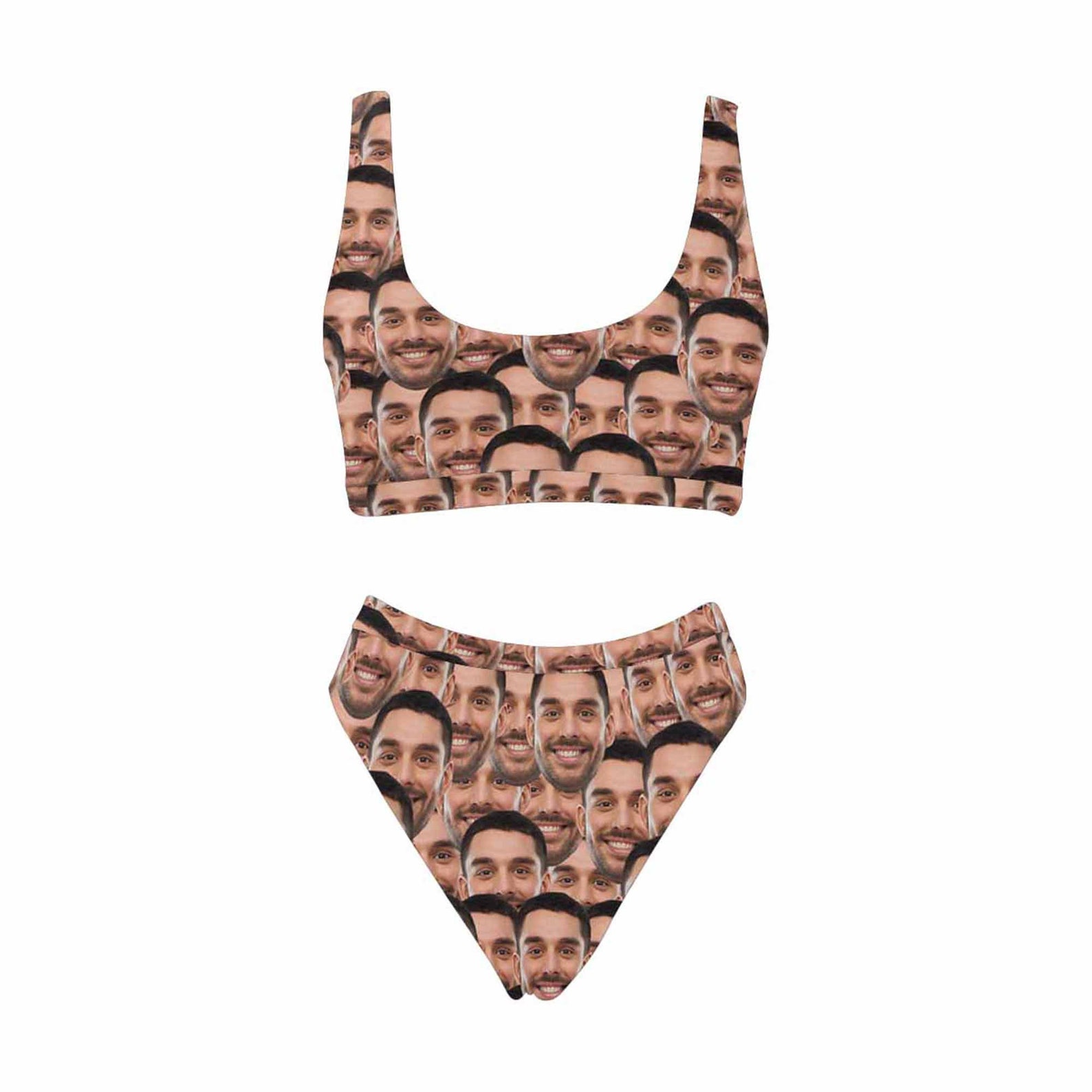 Custom Husband Seamless Face Swimwear Sport Top & Highwaisted Etsy