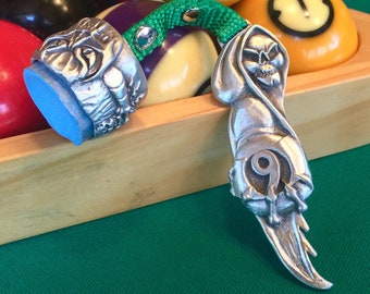 Cuedusters Combolicious Reaper 9 Zinn Kreide Halter für Taom Kreide - wird nicht mit Kreide verkauft