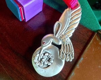 Cuedusters Billard Kolibri mit Fuchsia Augen Zinn Kreidehalter mit Kreide