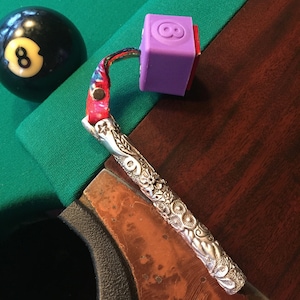 Cuedusters Billiards Girlz Stick Pewter Chalk Holder With Chalk