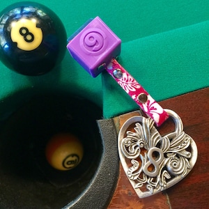 Cuedusters In Love with 8 Pewter Billiards Chalk Holder With Chalk
