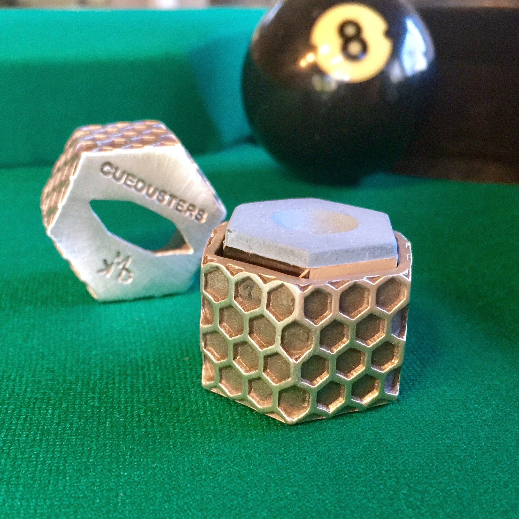 Cuedusters Chalk Tub Super Plain 6 Sided Billiards Chalk Etsy