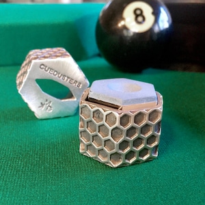 Cuedusters Chalk Tub STINGIN' 6 sided Billiards Chalk Holder for Kamui Roku 6 Chalk. Chalk not included.