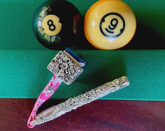 Cuedusters Combolicious Flower Girlz Zinn Kreidehalter für Master Chalk mit Kreide