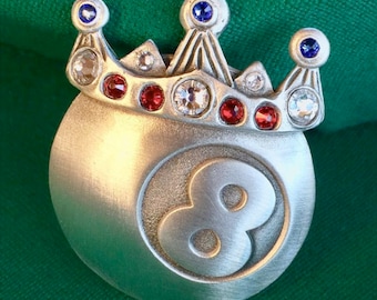 Cuedusters Royal 8 Dezign8tor Billard Taschen Marker mit Swarovski Kristallen