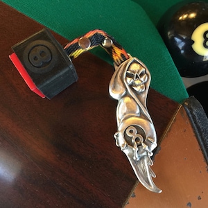 Cuedusters Billiards The Reaper 8 Pewter Chalk Holder With Chalk