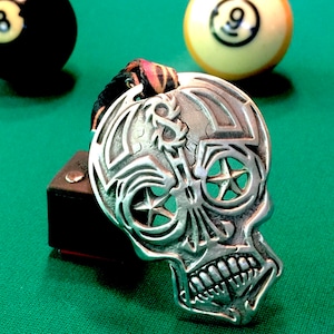 Cuedusters Billiards 888 Pewter Chalk Holder With Chalk