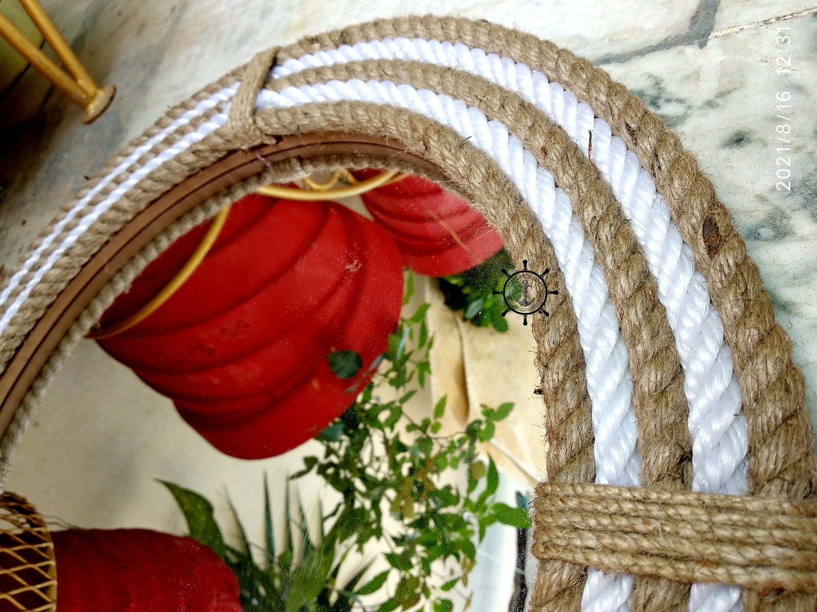 Nautical Coastal Round Rope Mirror Large Wall Mirror Etsy