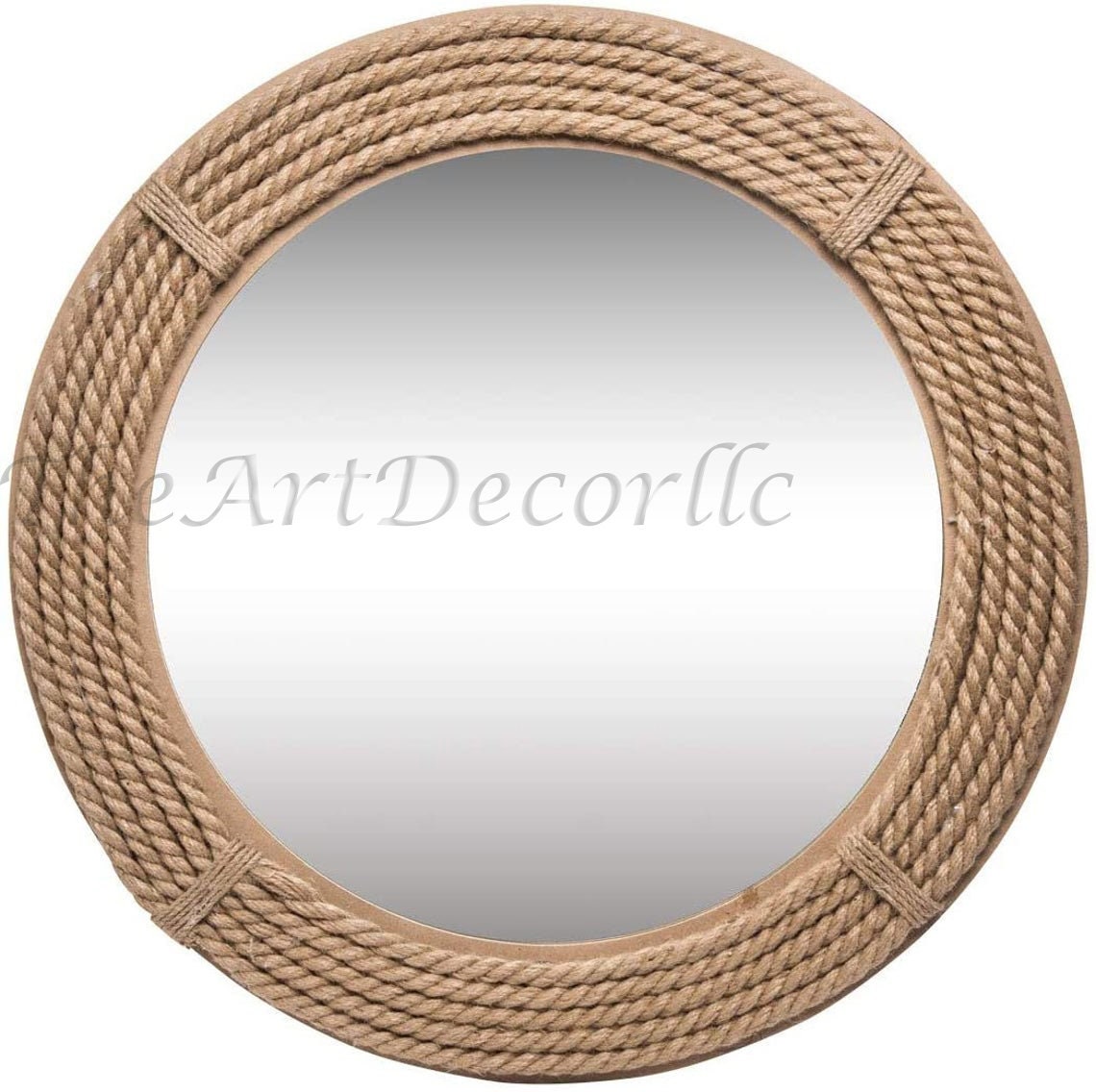 Nautische Küsten Runde Seil Spiegel Große Wandspiegel | Etsy