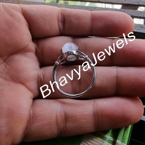 Moonstone Engagement Ring / Bella Inspired Ring / shops 12*9 mm Oval Cut Pearl Promise Ring / 925 Sterling Silver / Proposal Rings / Gift For Wife