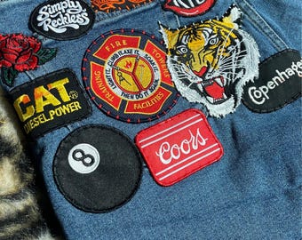 Reckless Americana Patch Shorts