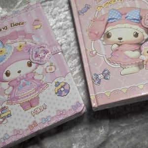 Cute Cartoon Notebook - Stationery. Cinna, Mel, Kitty, Ku, Pom - Kids Daily Weekly Agenda Planner
