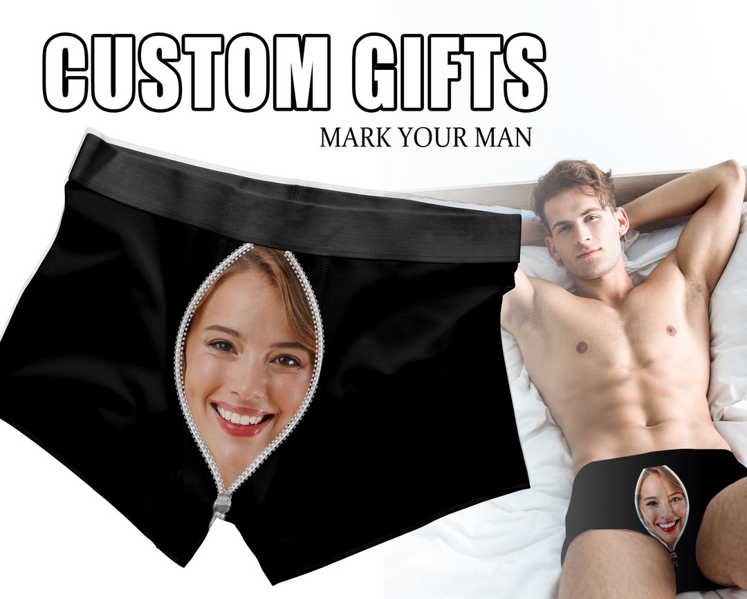 Personalized Underwear for Husband,custom Face Boxers Briefs,custom