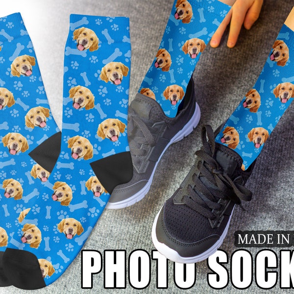 Custom Pet Socks,Pet Lovers,Socks With Dogs Face,Personalized Socks,Customized Dog Photo Socks,Dog Picture Gift,Pet Lovers Socks,Dad gifts