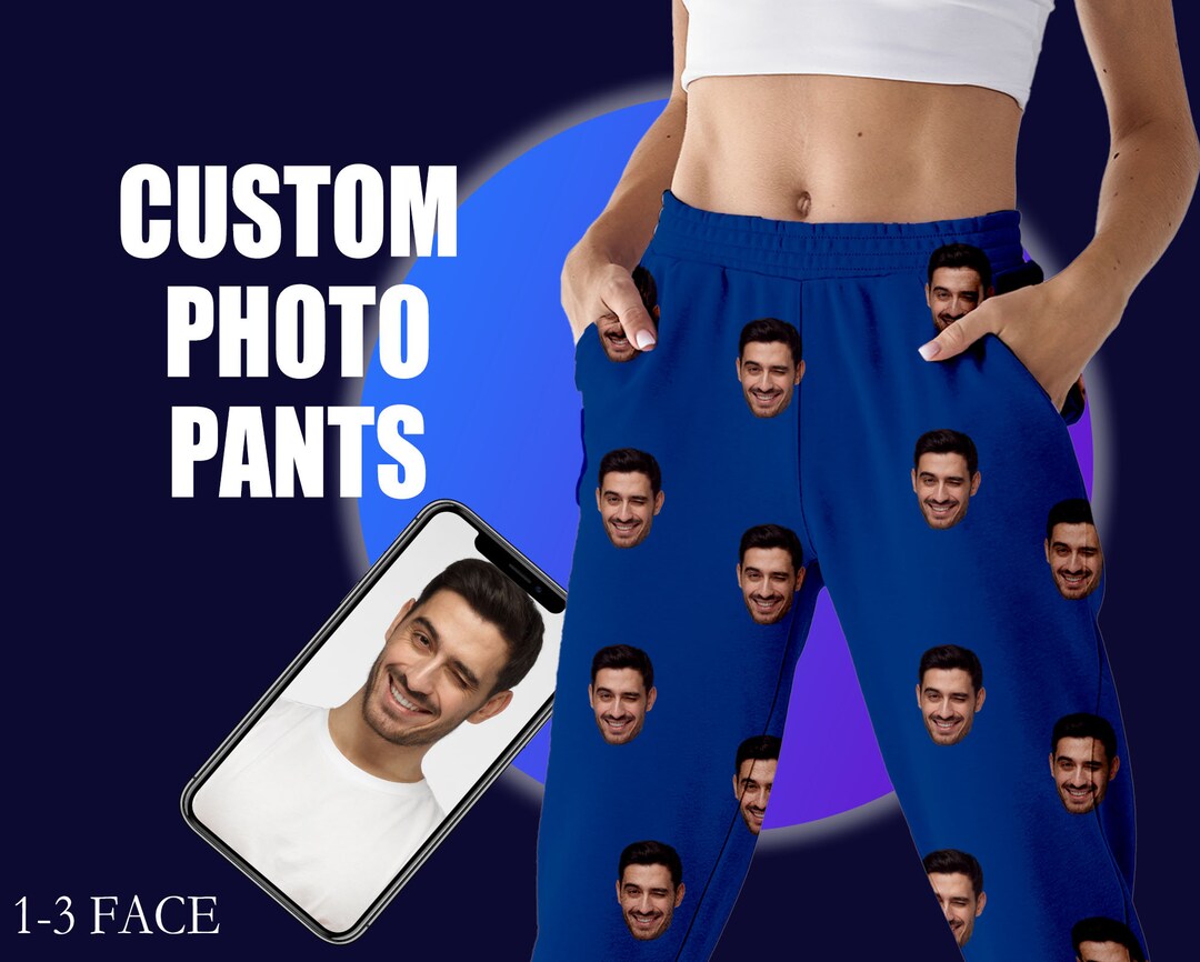 Custom Photo Pajamas Bottoms,personalized Matching Pajama Pants for